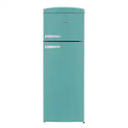 Unique Appliances - 21 in. Wide Classic Retro 7.5cu.ft Compact Top Freezer Refrigerator - Ocean Mist Turquoise