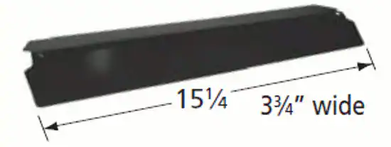 15 1/4" x 3 3/4" wide