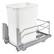 Front. Rev-A-Shelf - Rev-A-Shelf Pullout Kitchen Trash Can 35 qt. with Soft-close, 53WC-1535SCDM-111 - White.
