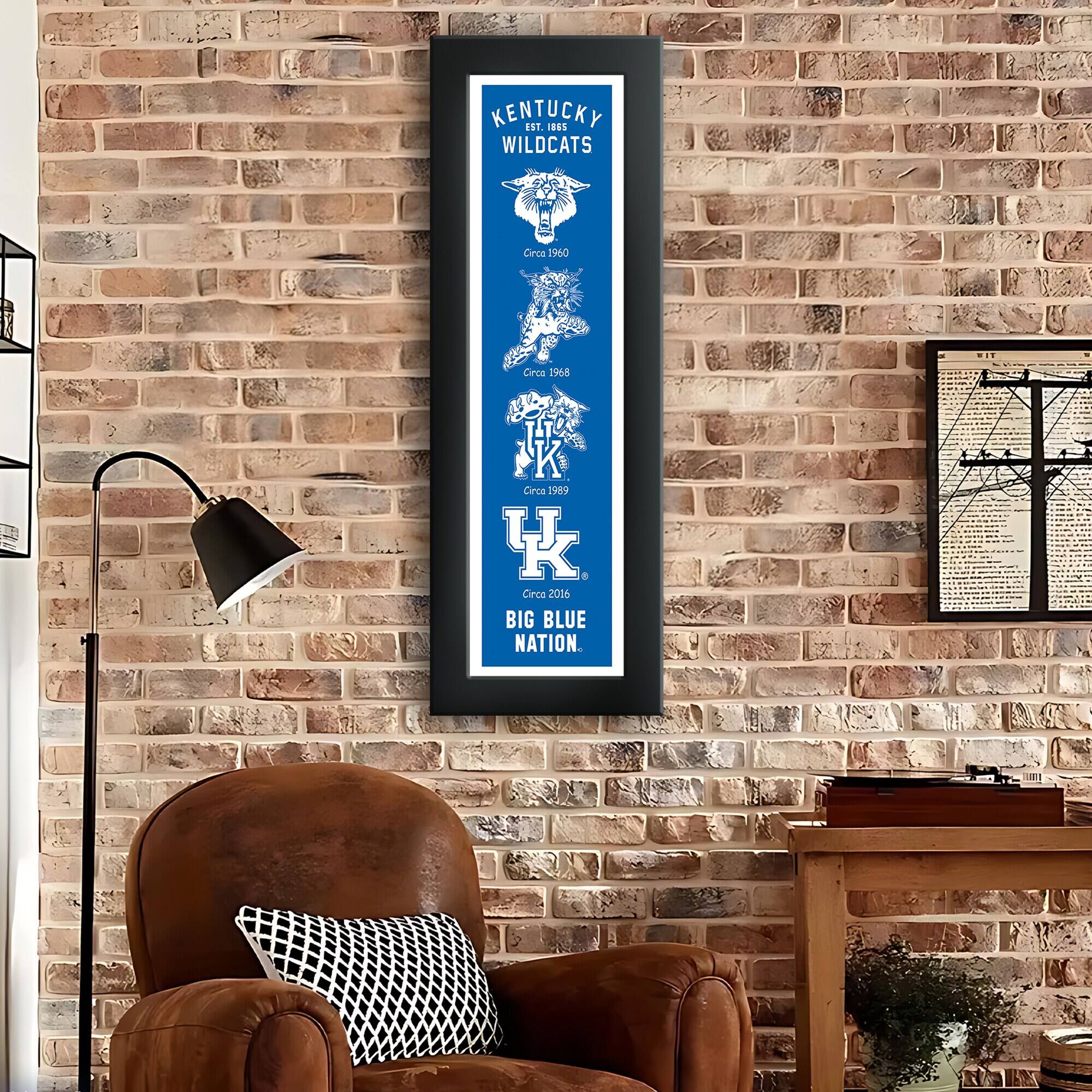 KENTUCKY WILDCATS  
EST. 1960  
Circa 1968  
Circa 1989  
Circa 2016  
BIG BLUE NATION
