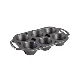 Lodge - 7 in. W X 13 in. L Muffin Pan Gray 1 pc