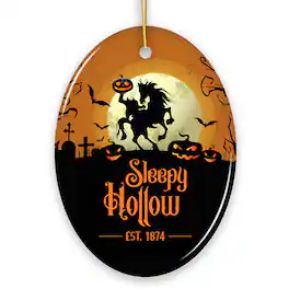 OrnamentallyYou - Spooky Sleepy Hollow Headless Horseman Ornament Halloween Attraction Gift for Christmas Tree - Multi-colored