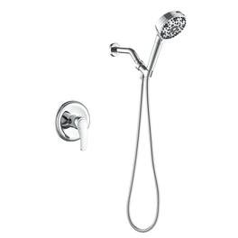 Boyel Living - Shower Set with cUPC Pressure Balance Valve and 7 Function Filter Handheld Shower - Polished Chrome