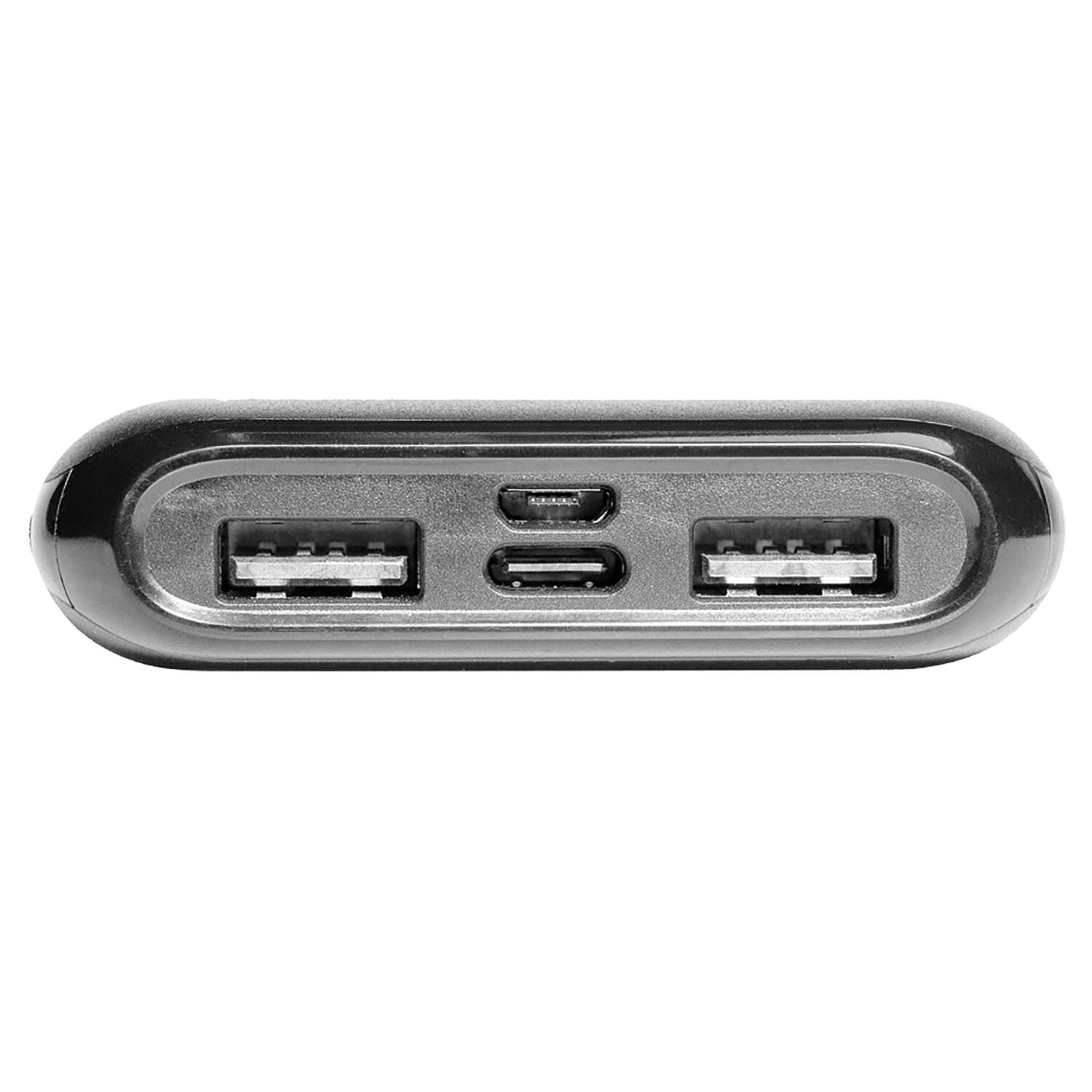 Back. Urban Factory - Urban Factory JUICEE Max: 10.000 mAh Compact Battery - For Micro USB Device, USB Type A Device, USB Type C Device - black.