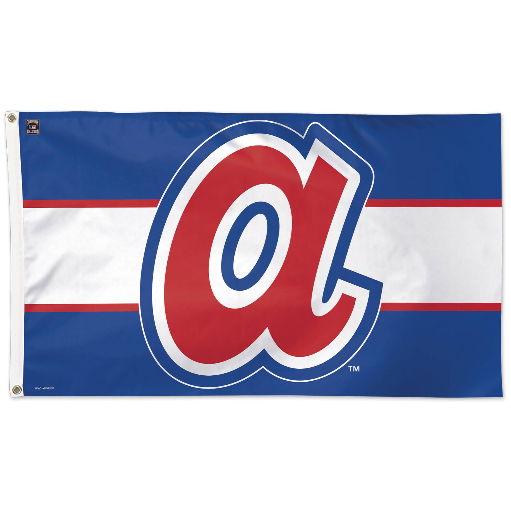 Front. WinCraft - Atlanta Braves 3' x 5' Cooperstown Collection One-Sided Flag - Multicolor.