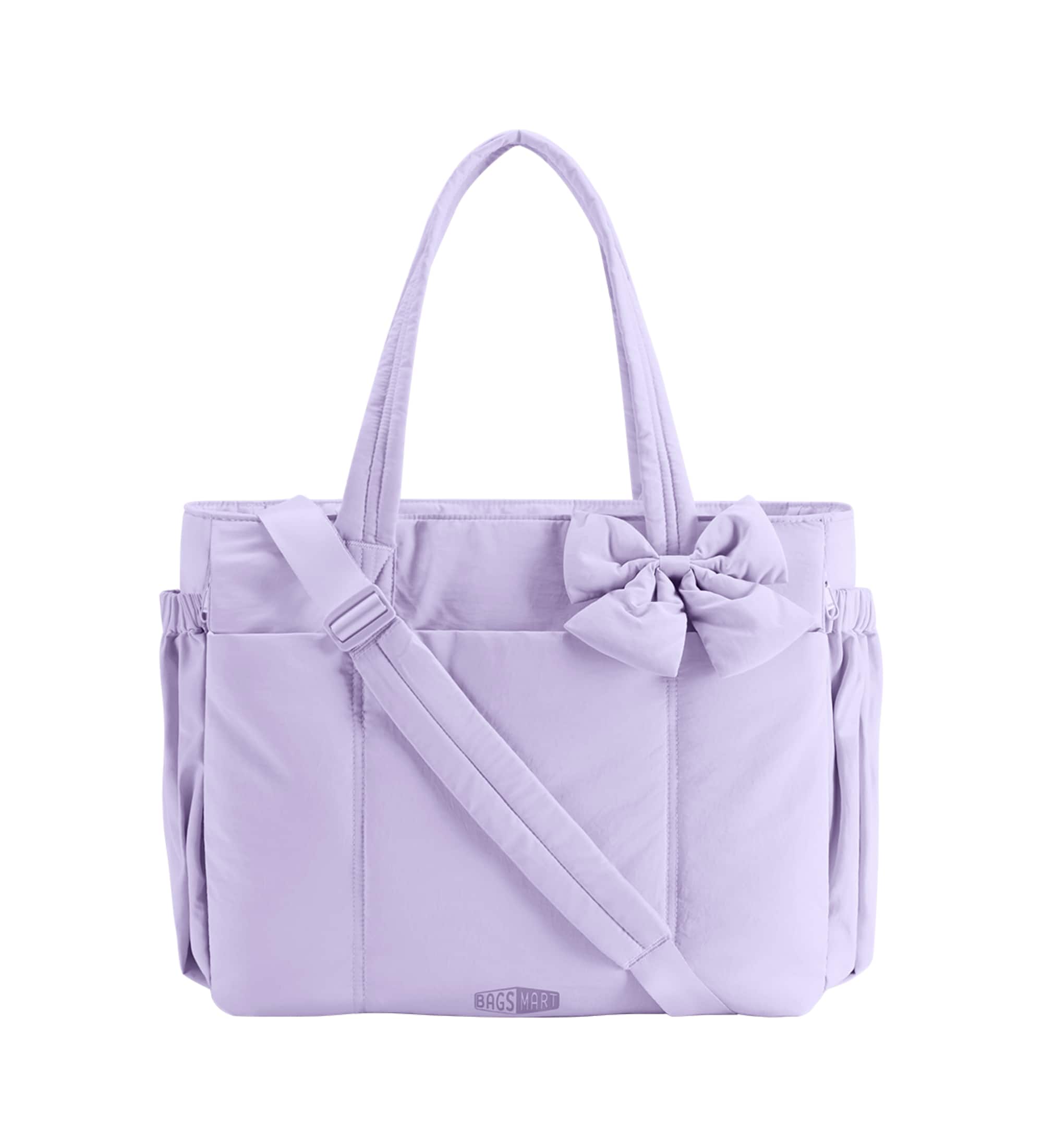 "Bagsmart - Crush 23L Tote Bag for Women, Puffer Work Gym Bag, Fits 15.6"" Laptop & 40oz Tumbler, Waterproof Pocket & Yoga Mat - Purple" price history on PriceWatchPro