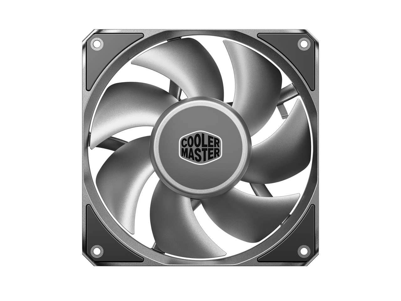 Cooler Master - MasterFan A Series 120mm PC Fan, Aluminum Blades, 3-Phase Motor, High Air Pressure, Quiet - Black