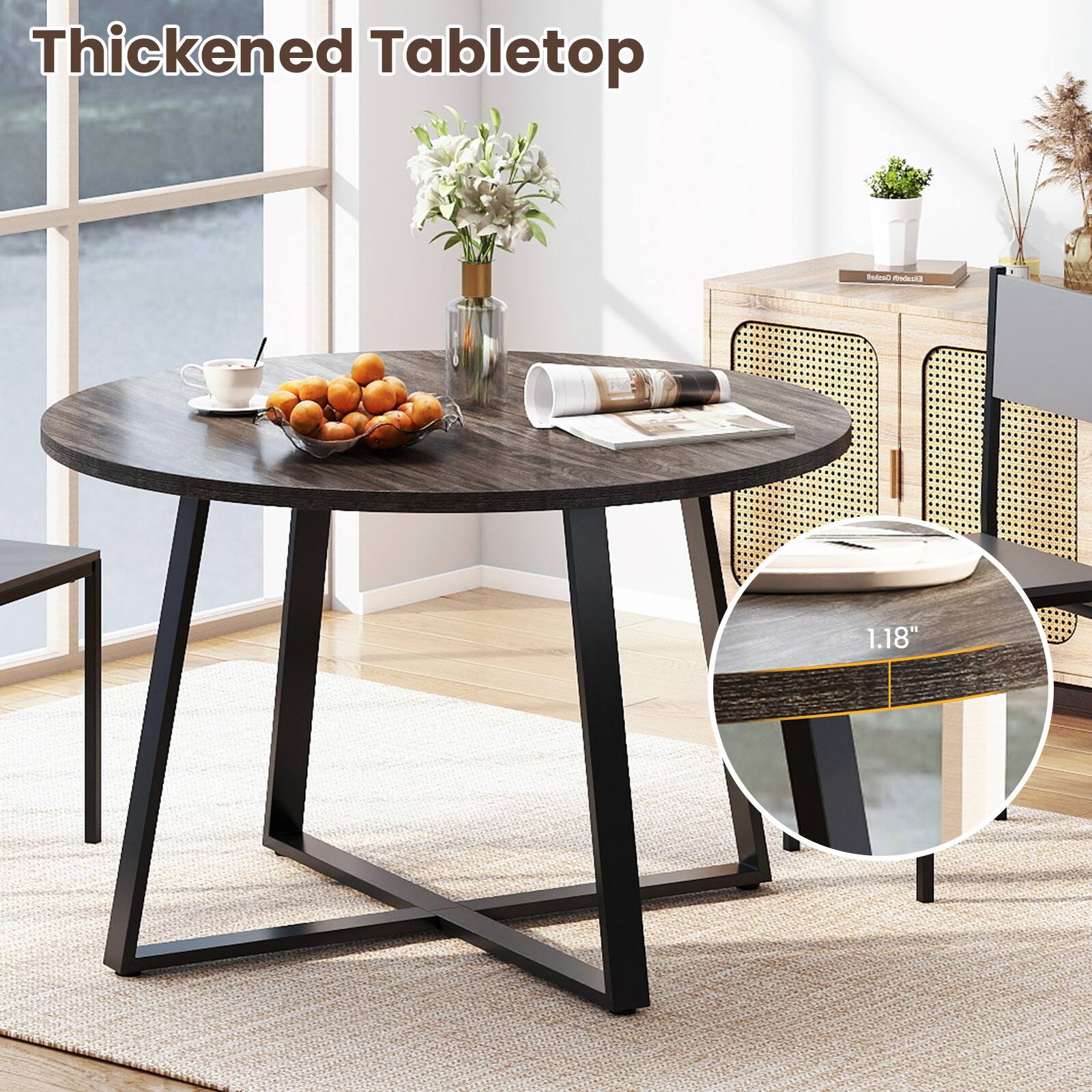 Thickened Tabletop  
1.18"