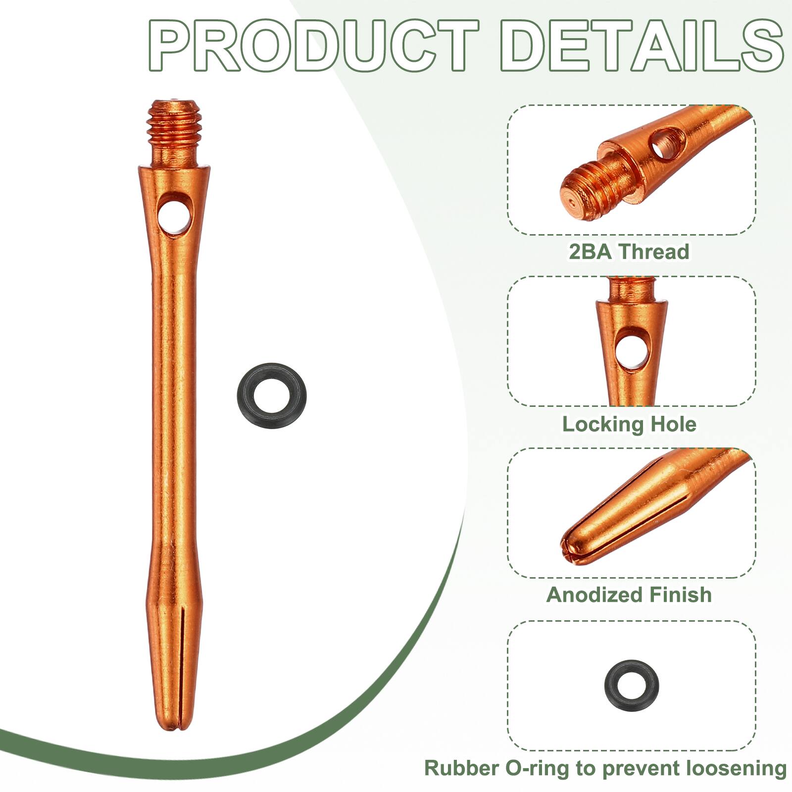 PRODUCT DETAILS

- 2BA Thread
- Locking Hole
- Anodized Finish
- Rubber O-ring to prevent loosening