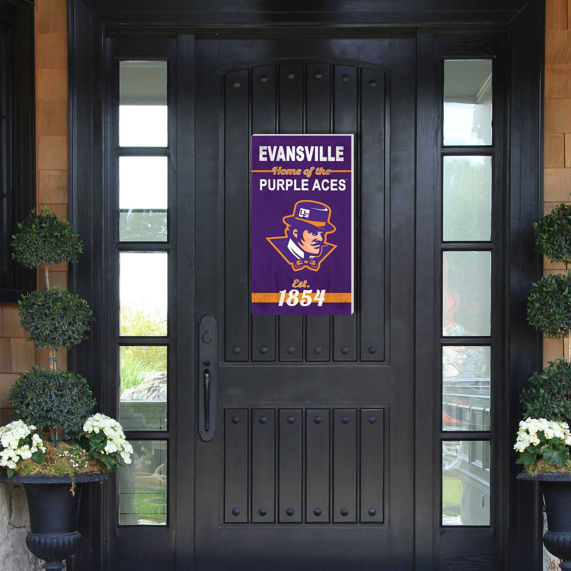 EVANSVILLE  
Home of the PURPLE ACES  
Est. 1854