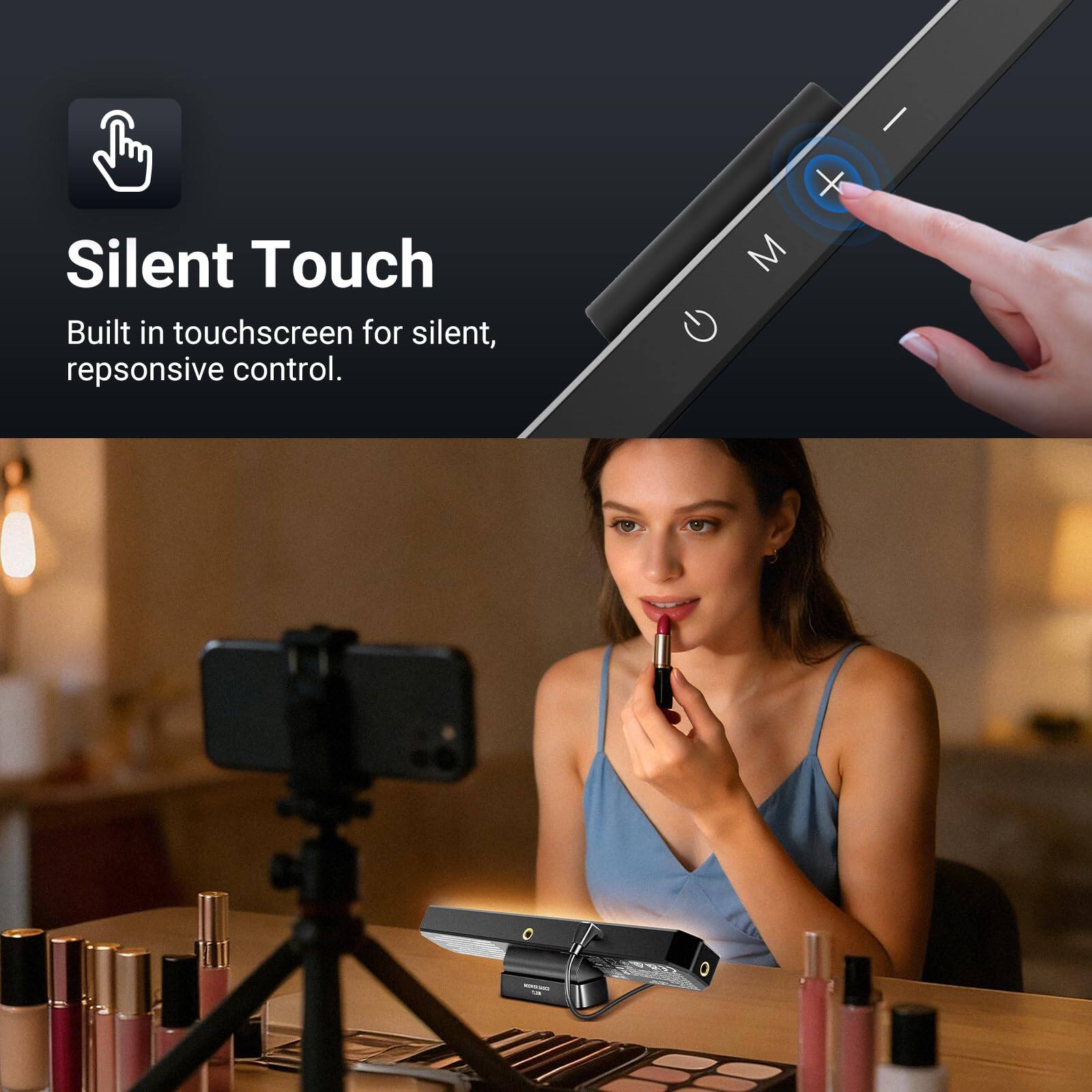 Silent Touch  
Built in touchscreen for silent, responsive control.