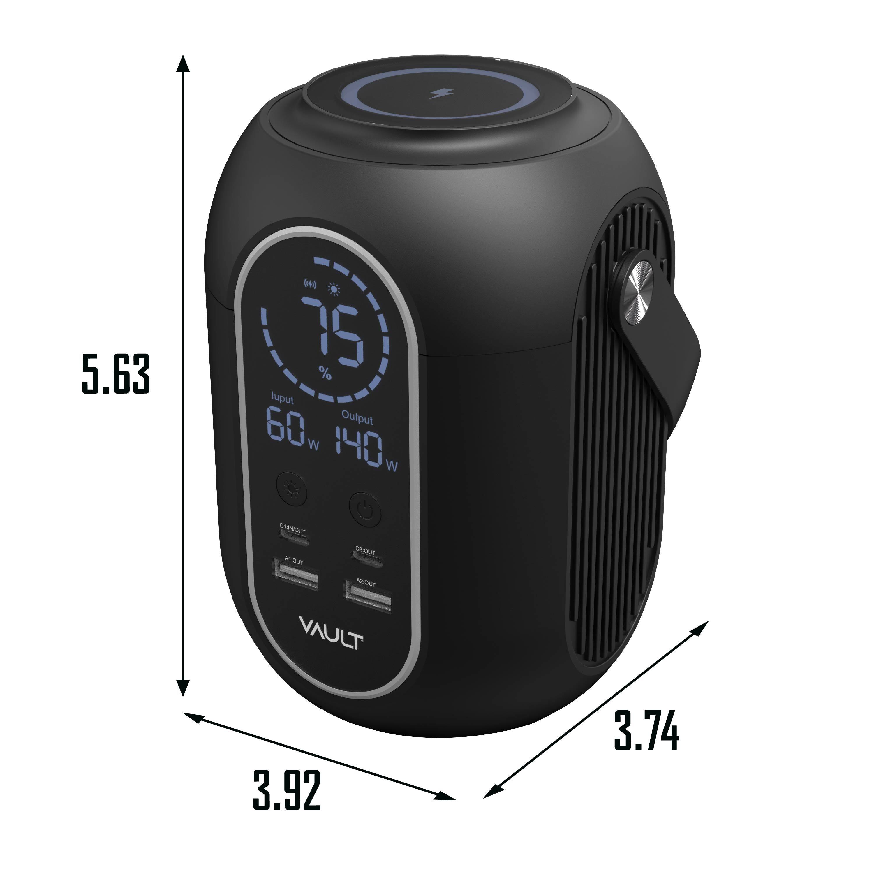 5.63 040 75 % Tuput 60. Output W 140 W CTWOUT A na.ok Norsn VAULT 3.92 3.74