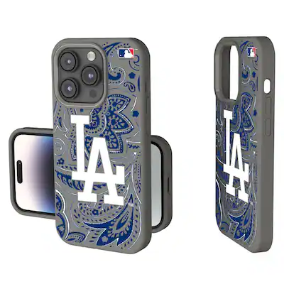 Keyscaper - MLB - Los Angeles Dodgers Paisley iPhone Soft Touch Case - 15 - Gray Keyscaper - MLB - Los Angeles Dodgers Paisley iPhone Soft Touch Case - 15 - Gray
