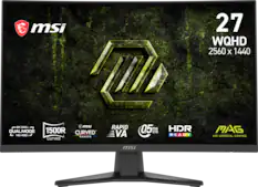 msi 27 WQHD 2560 X 1440 2K 240Hz DUAL MODE HD 400Hz 1500R CURVED GAMING RAPID VA 0.5ms GTG HDR READY MAG MSI ARSENAL GAMING
