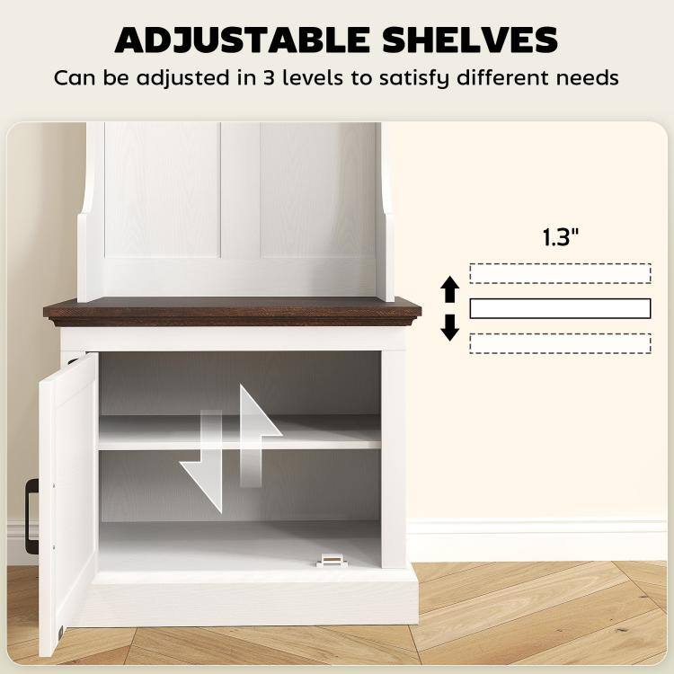 ADJUSTABLE SHELVES  
Can be adjusted in 3 levels to satisfy different needs  
1.3"