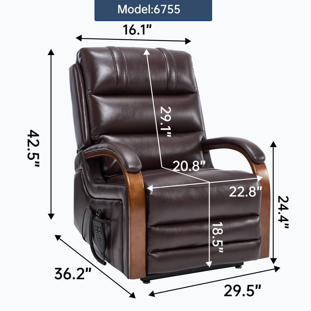Model: 6755

- Width: 16.1"
- Height: 42.5"
- Depth: 36.2"
- Seat Height: 29.1"
- Seat Width: 20.8"
- Armrest Height: 22.8"
- Armrest Width: 18.5"
- Base Width: 29.5"
- Base Height: 24.4"