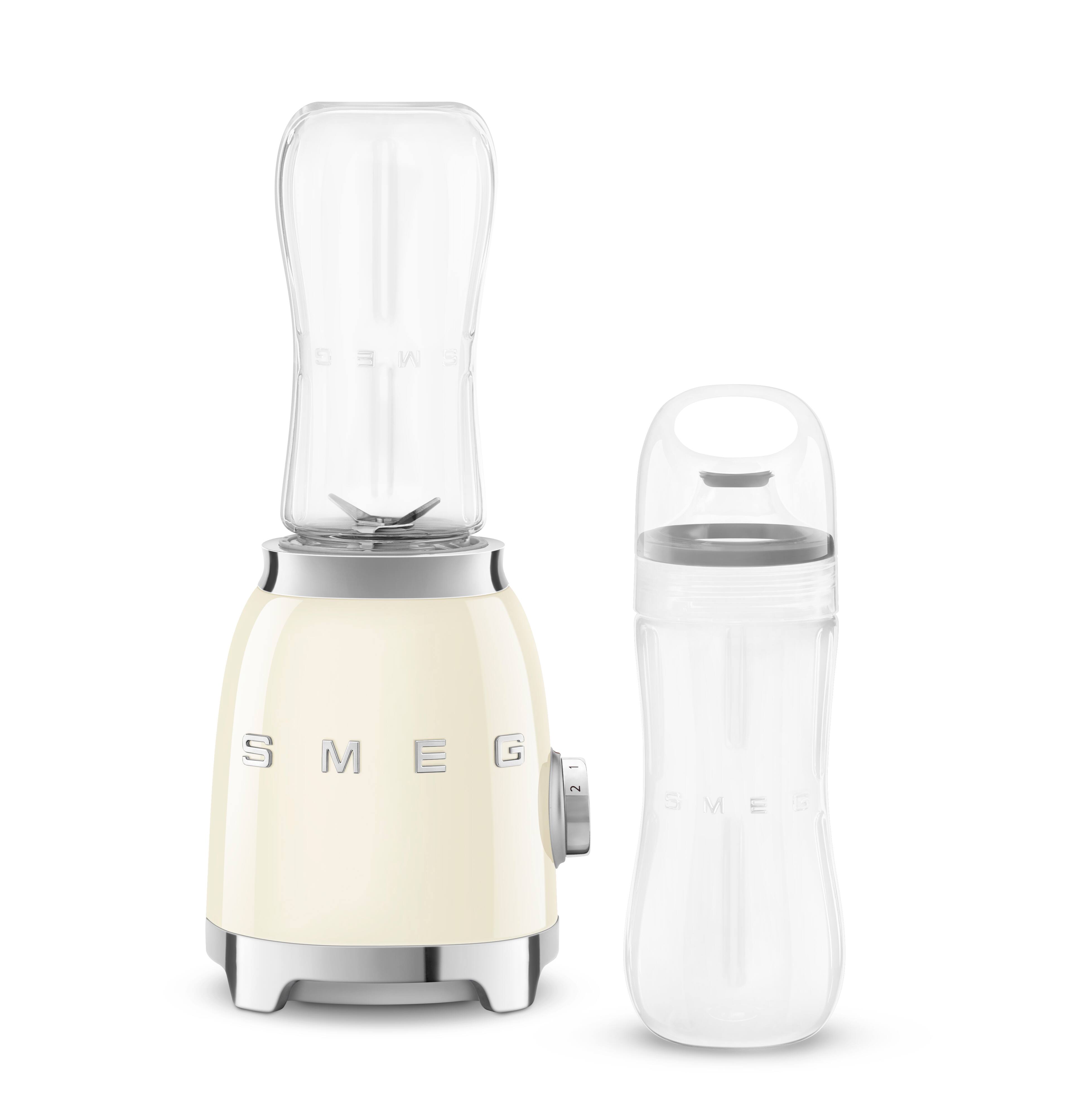Left. SMEG - PBF01 Personal 2-Speed Single-Serve Blender, 20 oz - Cream.
