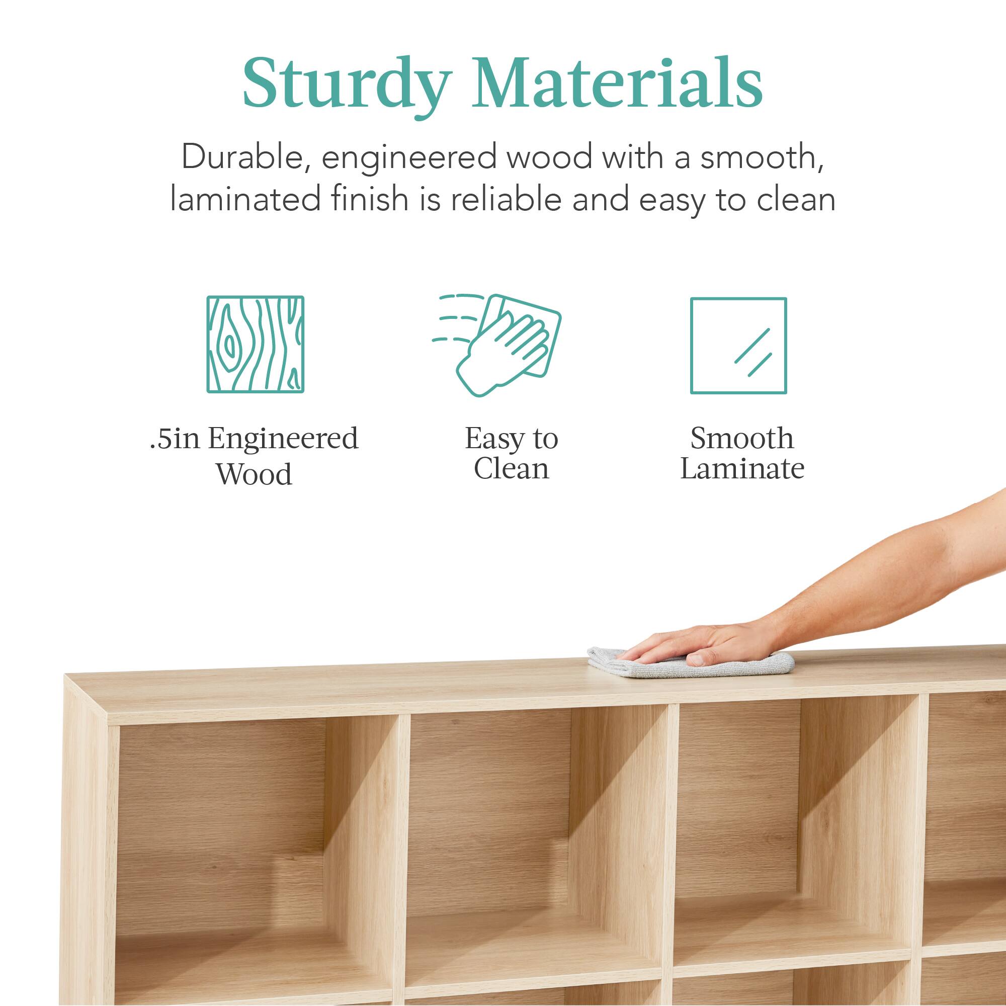 Sturdy Materials

Durable, engineered wood with a smooth, laminated finish is reliable and easy to clean

.5in Engineered Wood

Easy to Clean

Smooth Laminate