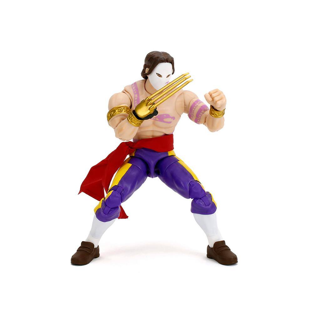 Angle. Jada - Vega 6" Moveable Figure with Alternate Head and Limbs "Ultra Street Fighter II: The Final Challengers" (2017) - Multicolor.