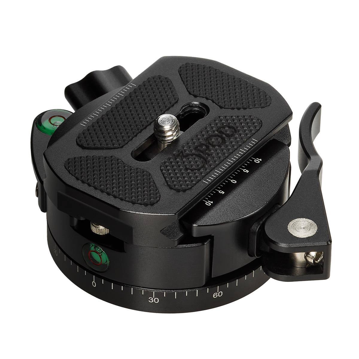 Front. 3Pod - 3Pod H4 JR Locking Pan Head with Arca-Type Quick Release and Lever Lock Clamp.