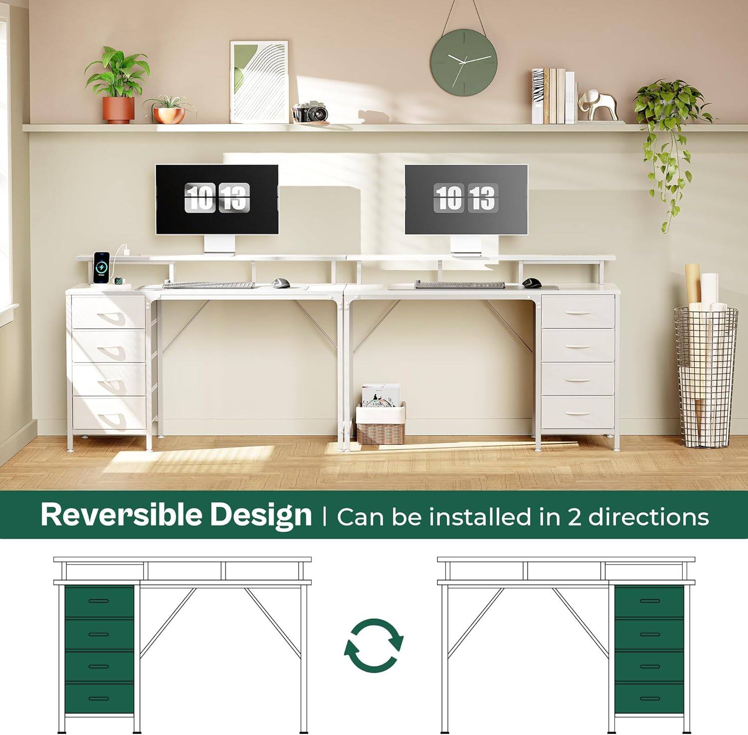 10 10 10 13  
V dedo D  
Reversible Design | Can be installed in 2 directions