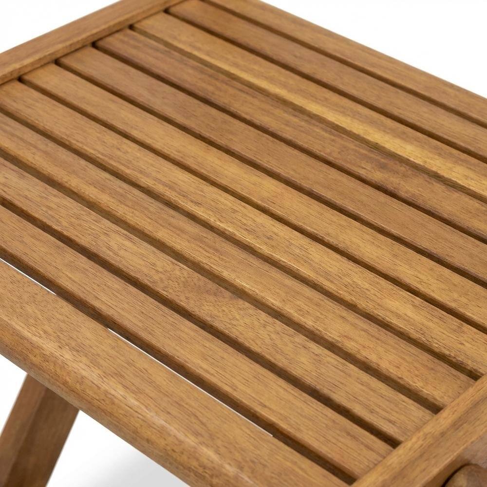 Left. Outdoor Escape - Oil-Finish Wooden Outdoor Patio Chair Set of 2 - Durable Finish - Brown.