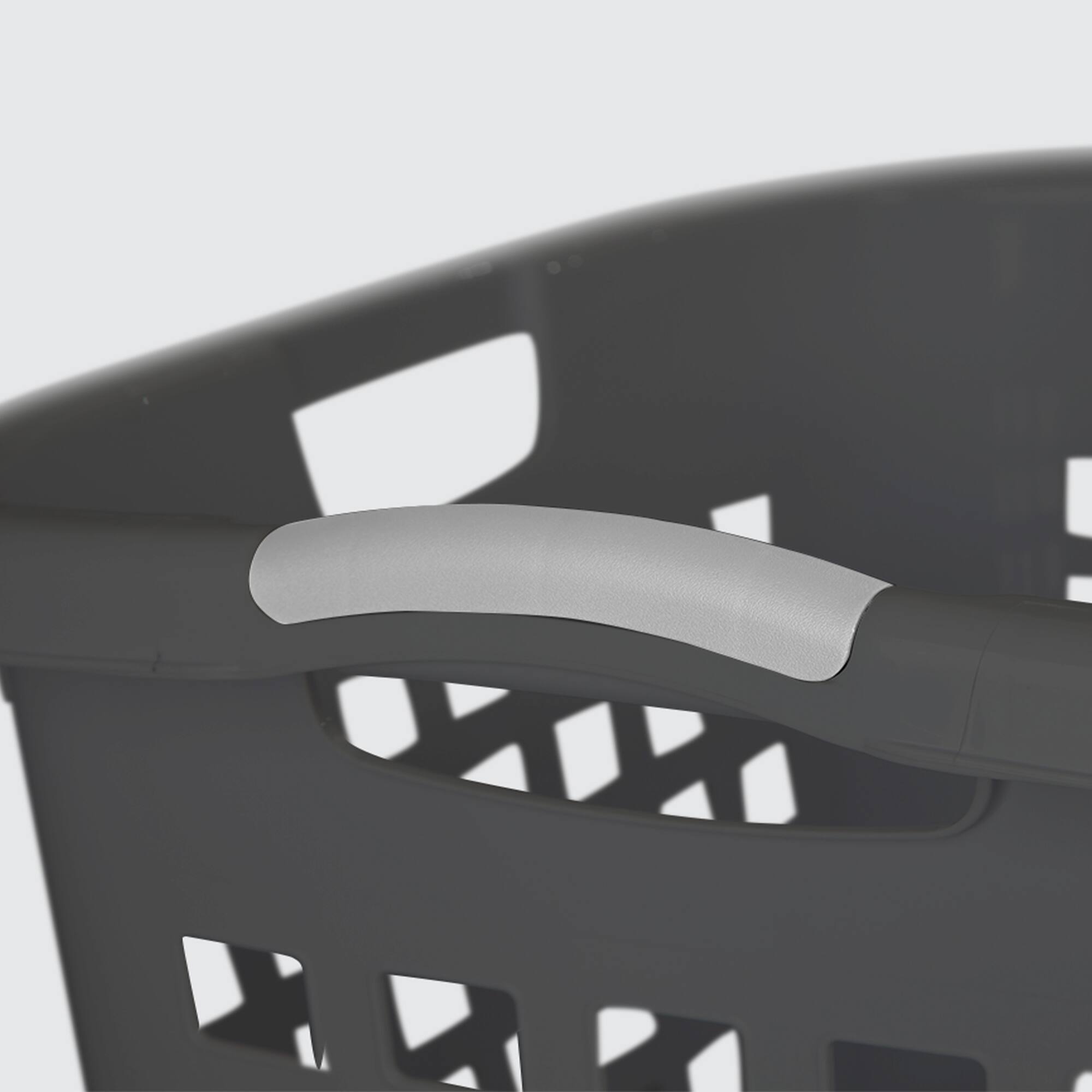 Alt View 5. Sterilite - Sterilite Ultra Easy Carry Laundry Basket, 2.1 Bushel with Handles, Grey, 4 Pack - Gray.