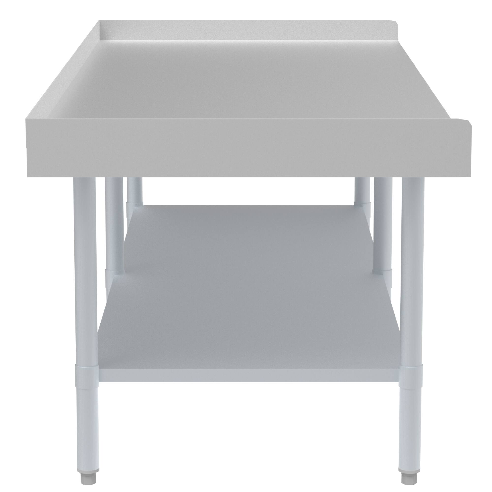 Alt View 4. Koolmore - 30" x 72" 16-Gauge Stainless Steel Equipment Stand with Galvanized Undershelf, EQT-163072. - Silver.