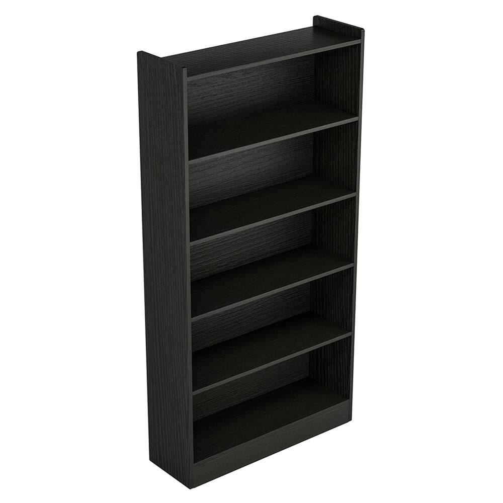 Left. Kadyn - Kadyn Bookshelf, Storage Shelf, Bookcase,Wood Bookcase, 72" Tall Bookshelf with 6-Tier Open Storage Shelves,Black - Black.
