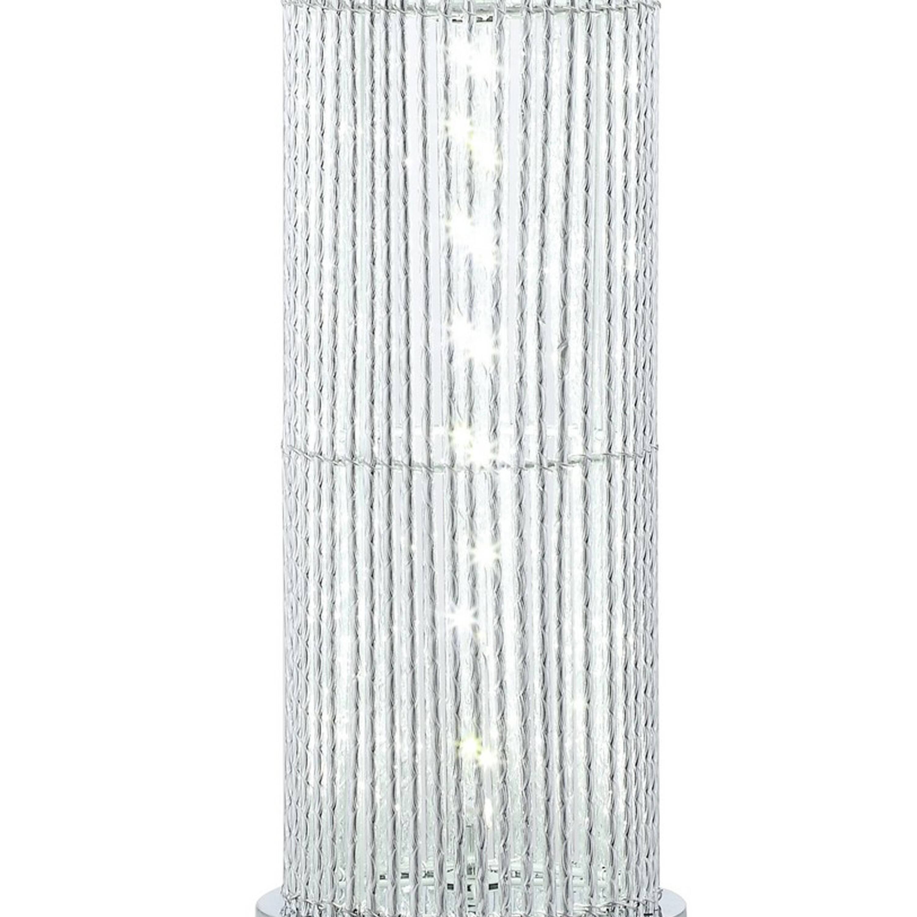 Manhattan Lane Jin 28 Inch Table Lamp, Drum Fabric Shade, Modern Round ...
