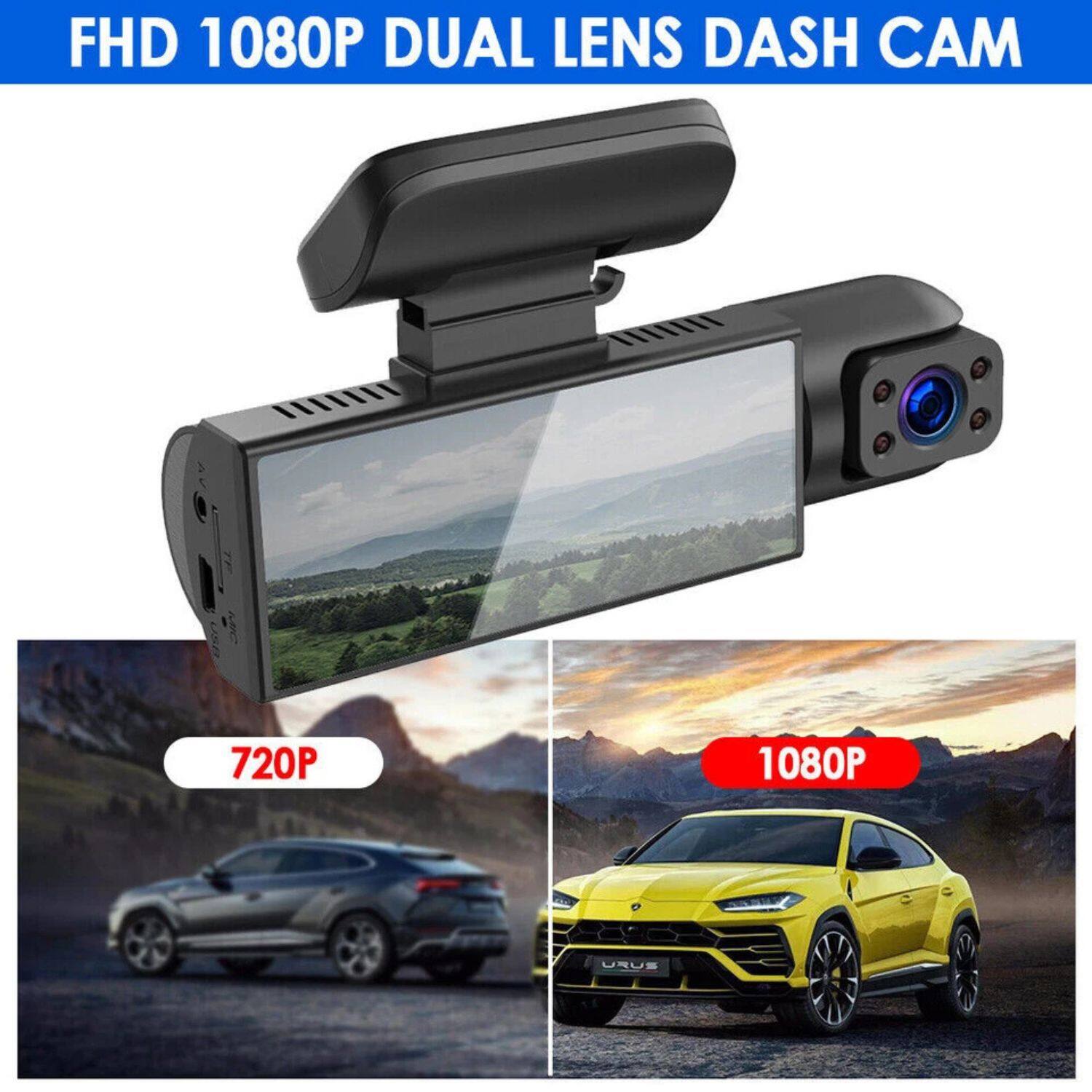FHD 1080P DUAL LENS DASH CAM

720P

1080P