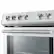 Alt View 13. Forno Appliances - Leonardo Espresso 5.0 cu. ft. Slide-In Oven Electric Convection Range in Stainless-Steel with Antique Brass Accents.