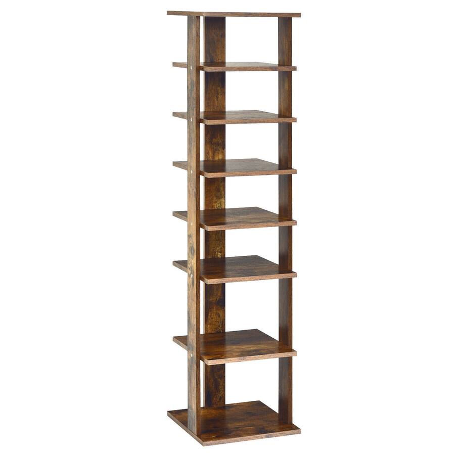 High Vertical Racks Gymax 7 Tier Vertical Shoe Rack Free Standing Storage Shelf Organizer ...