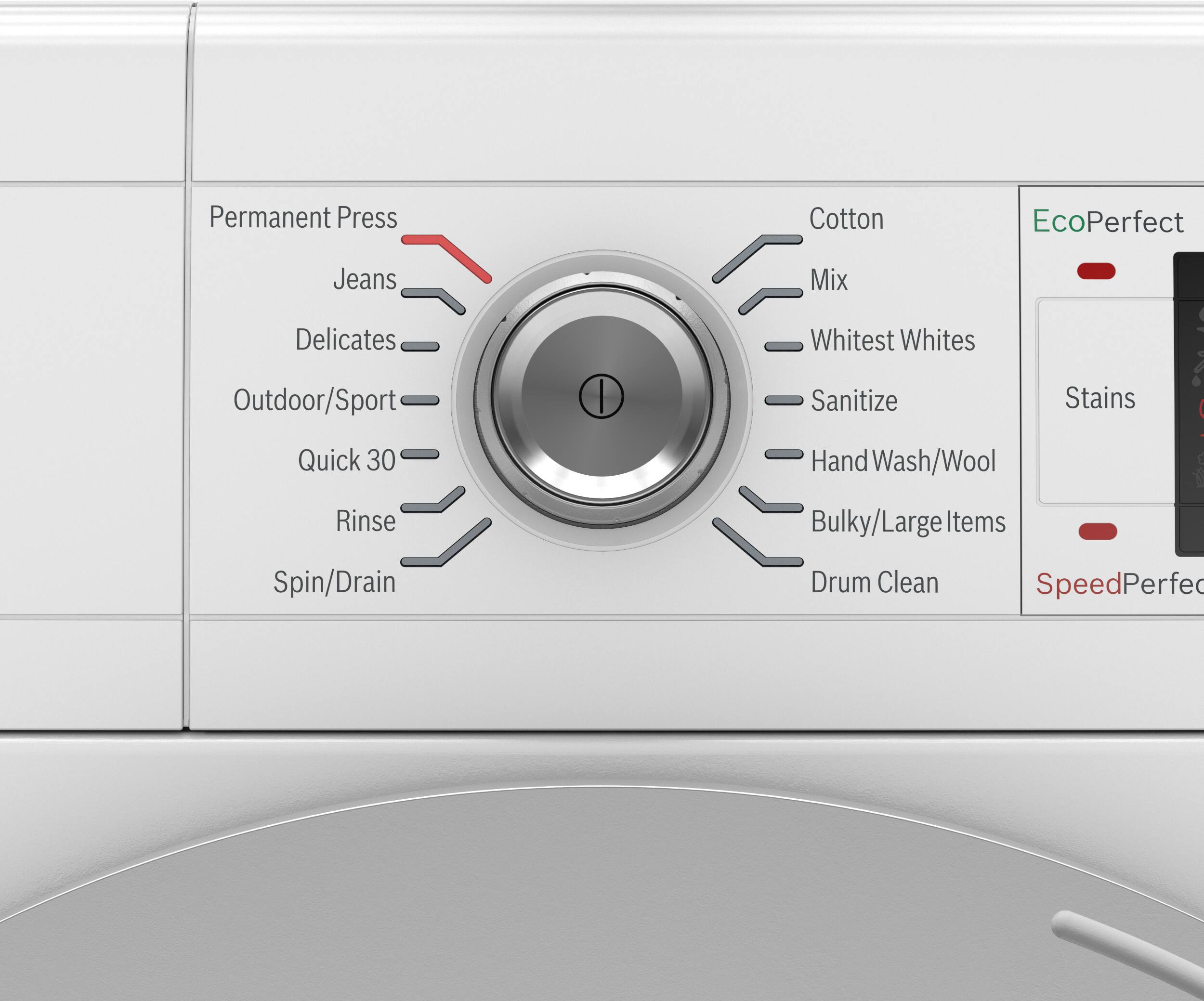 Front_Load_Washers:

Permanent Press Cotton EcoPerfect Jeans Delicates Outdoor/Sport Quick 30 I Mix Whitest Whites Sanitize Hand Wash/Wool Stains ! : | Rinse Bulky/Large Items Spin/Drain Drum Clean SpeedPerfect