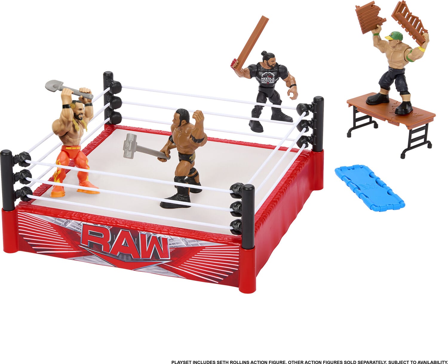 Mattel Collectible WWE Knuckle Crunchers Rebound Ring Playset