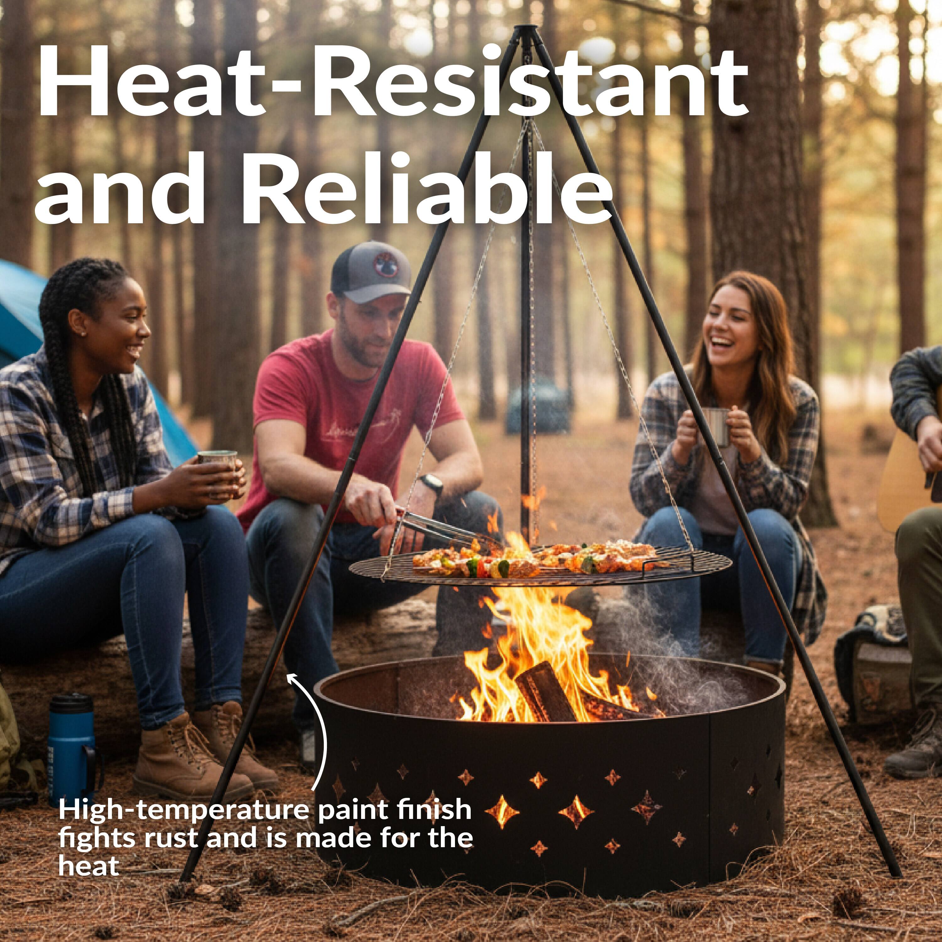 Heat-Resistant and Reliable

High-temperature paint finish fights rust and is made for the heat