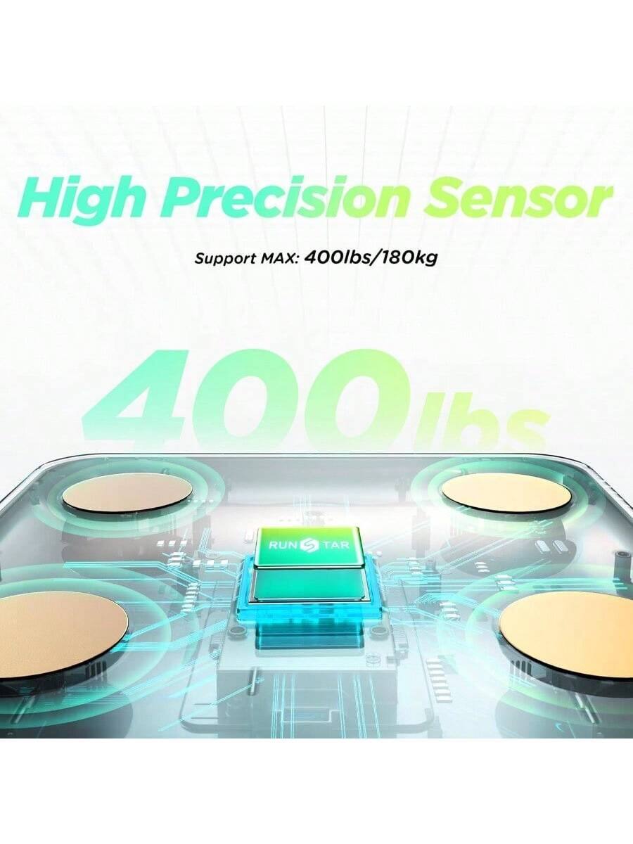 High Precision Sensor  
Support MAX: 400lbs/180kg  
400lbs