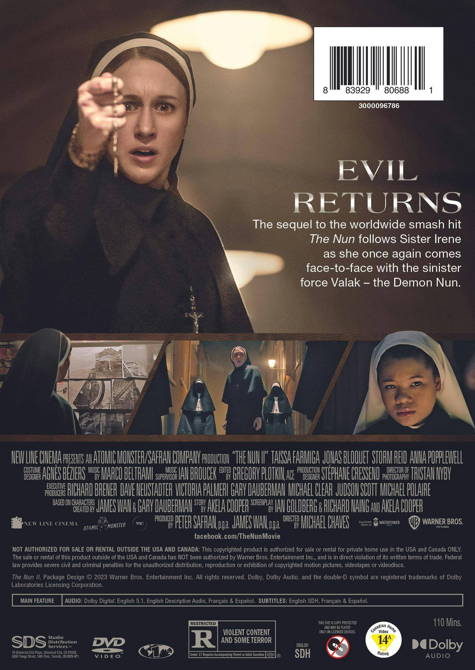 Back. The Nun 2 [DVD].