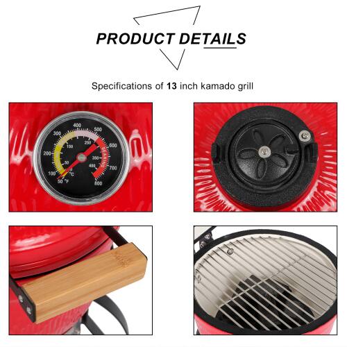 PRODUCT DETAILS  
Specifications of 13 inch kamado grill  
400 500 300 1 250 150 600  
U p 200  
NG P 350 50 430  
RING 700 100  
C 50  
F 800