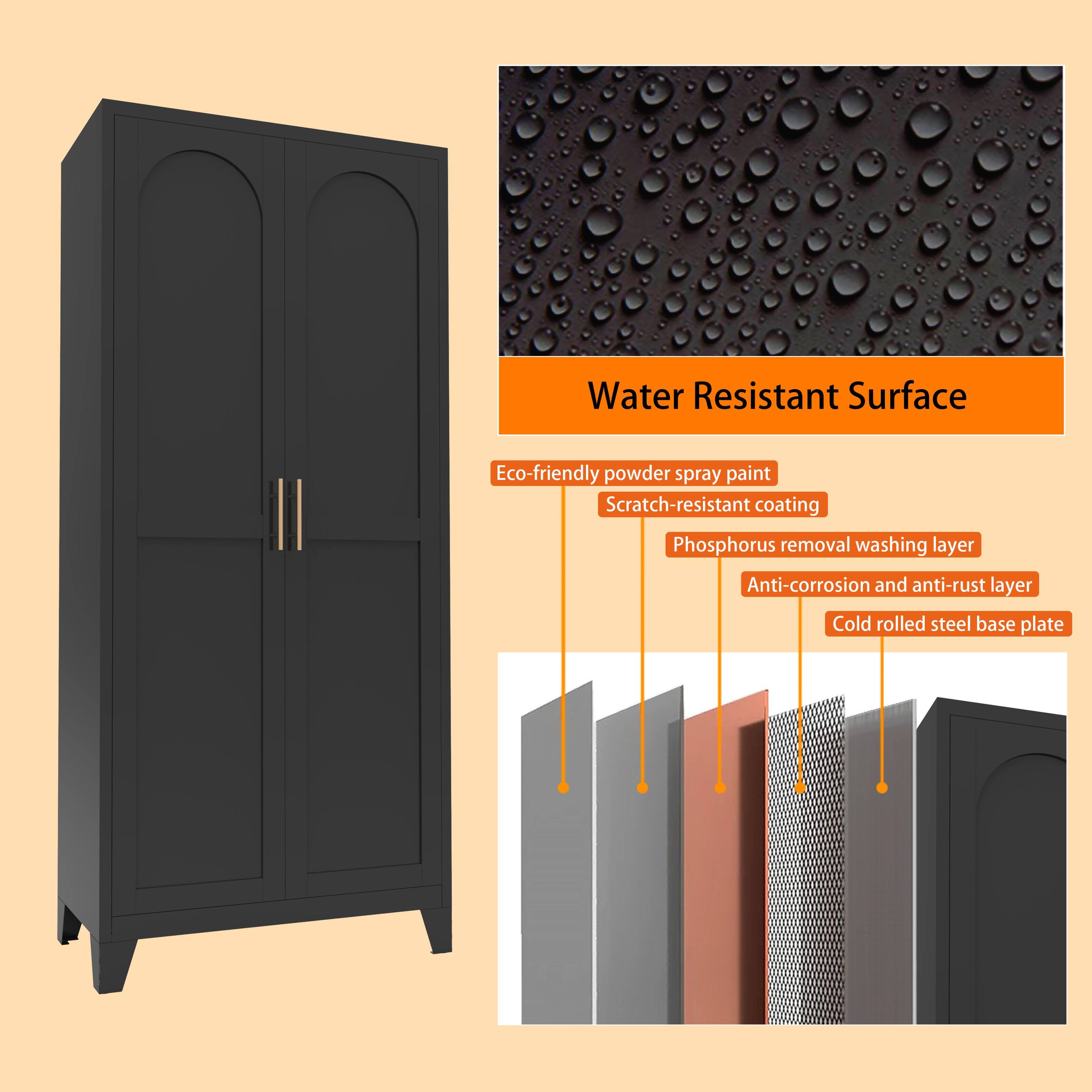 Water Resistant Surface

- Eco-friendly powder spray paint
- Scratch-resistant coating
- Phosphorus removal washing layer
- Anti-corrosion and anti-rust layer
- Cold rolled steel base plate