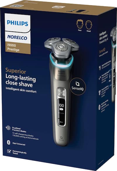 Philips Norelco i9000 Prestige Rechargeable Wet & Dry Shaver with Philips Norelco i9000 Prestige Rechargeable Wet & Dry Shaver with