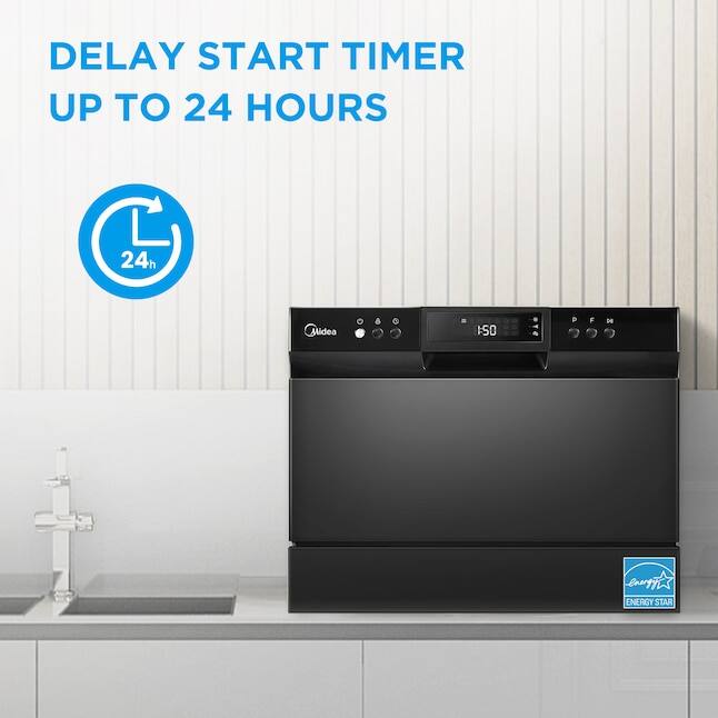DELAY START TIMER  
UP TO 24 HOURS  

24h  

Midea  

ENERGY STAR
