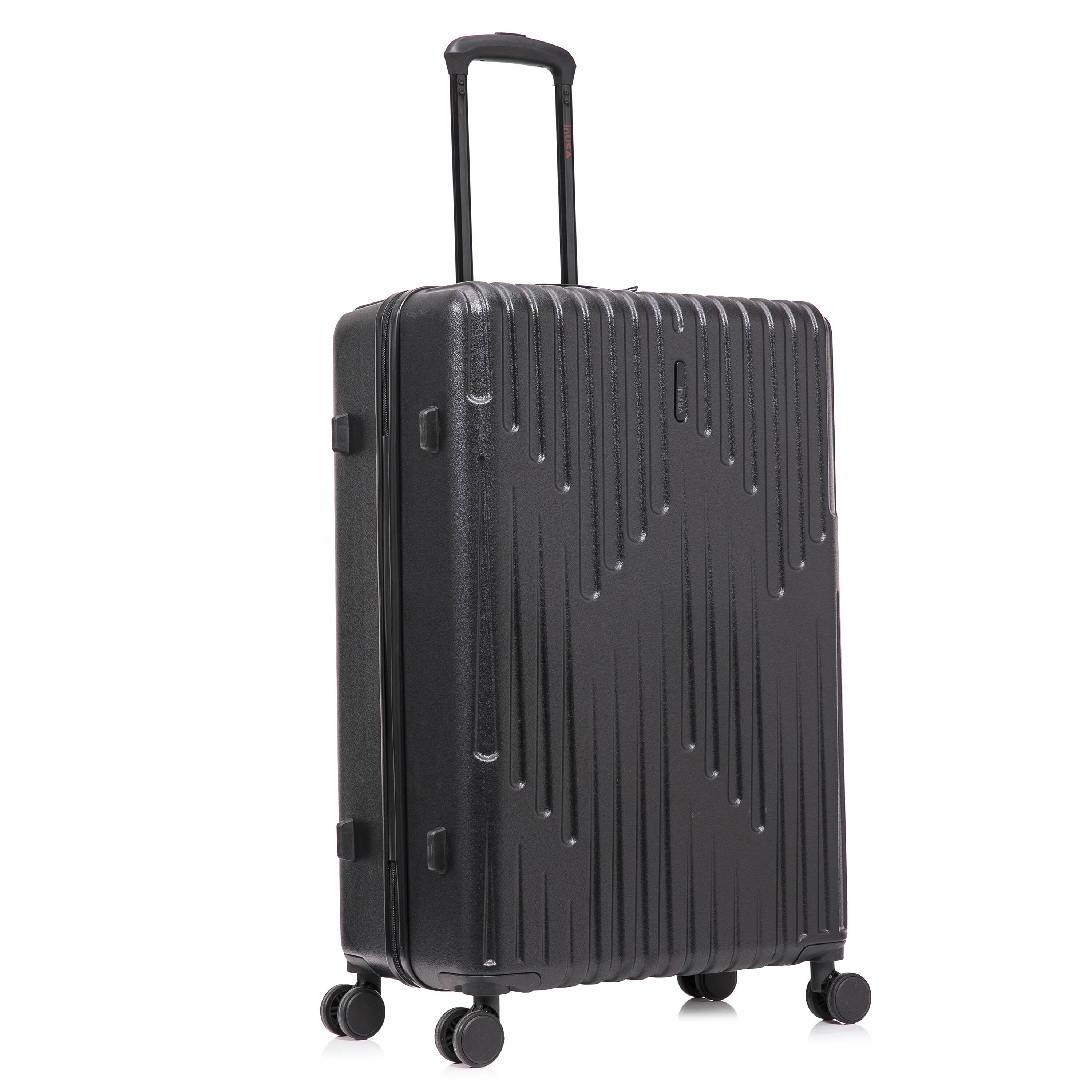 Alt View 5. InUSA - Drip lightweight hardside spinner luggage 28" - BLACK.