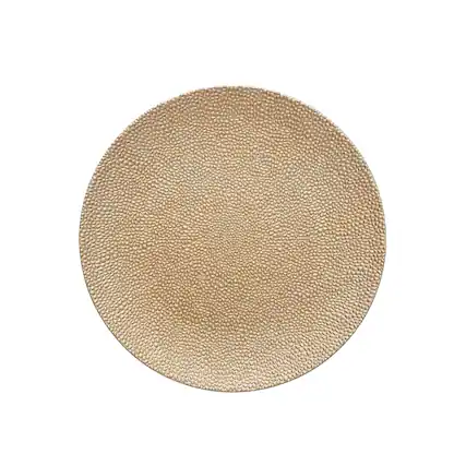 Front. American Atelier - Phoenix Gold Plated Set of 4 Charger Plates 13"D - Gold.