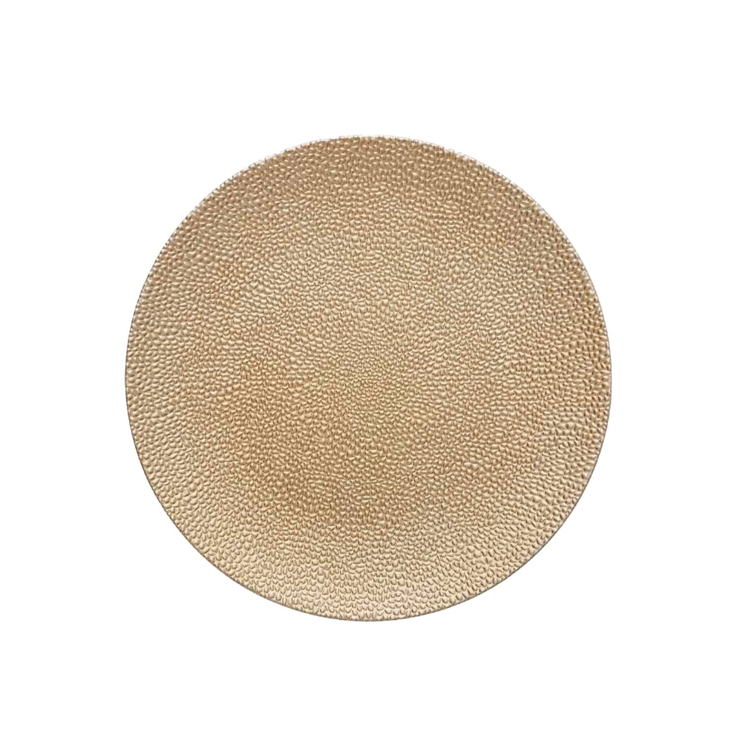 Front. American Atelier - Phoenix Gold Plated Set of 4 Charger Plates 13"D - Gold.