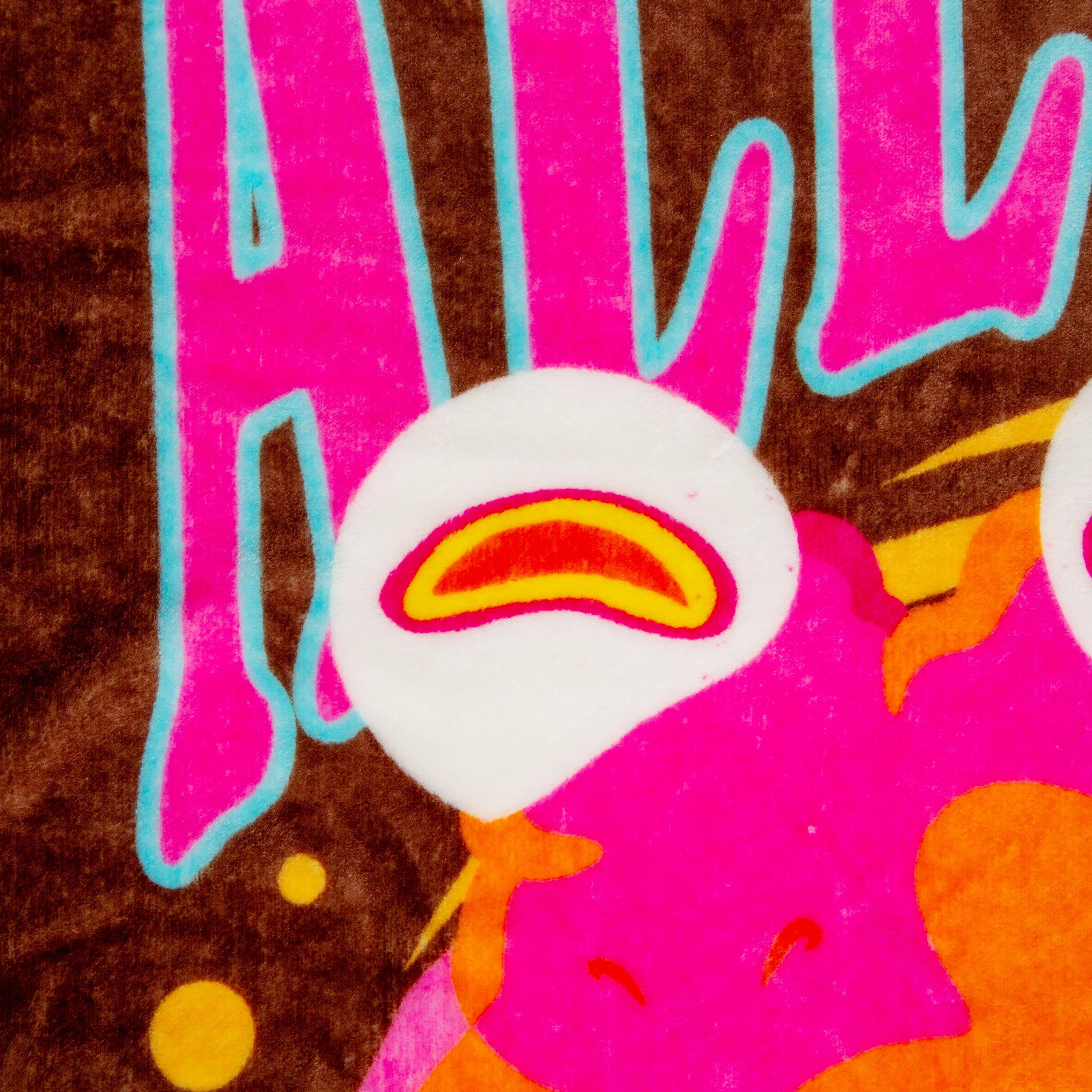 Alt View 1. Silver Buffalo - Futurama Hypnotoad Fleece Throw Blanket | 45 x 60 Inches - Multi-Color.