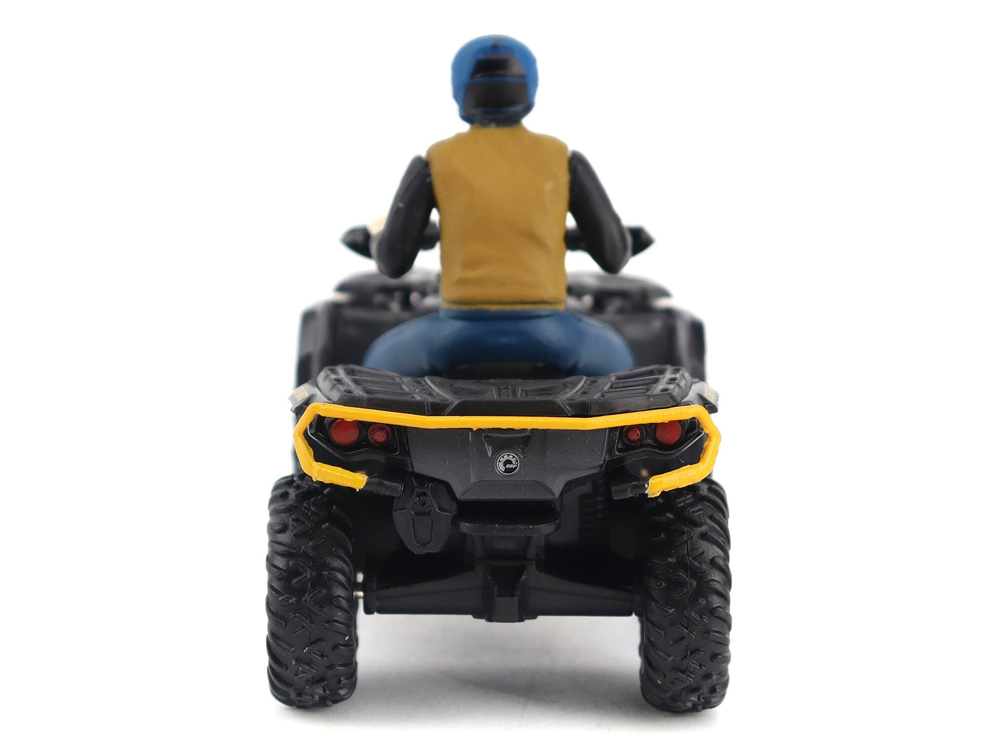 Alt View 4. BRP Models - Can-Am Outlander XT-P 1000R ATV Iron Gray and Neo Yellow with Driver Figure 1/32 Diecast Model by BRP Models.