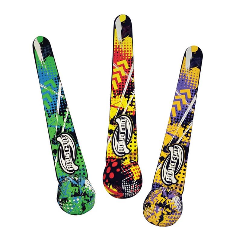 Swim Central - Set of 3 Vibrantly Colored Swimming Dive Bombs 11.25" - Blue