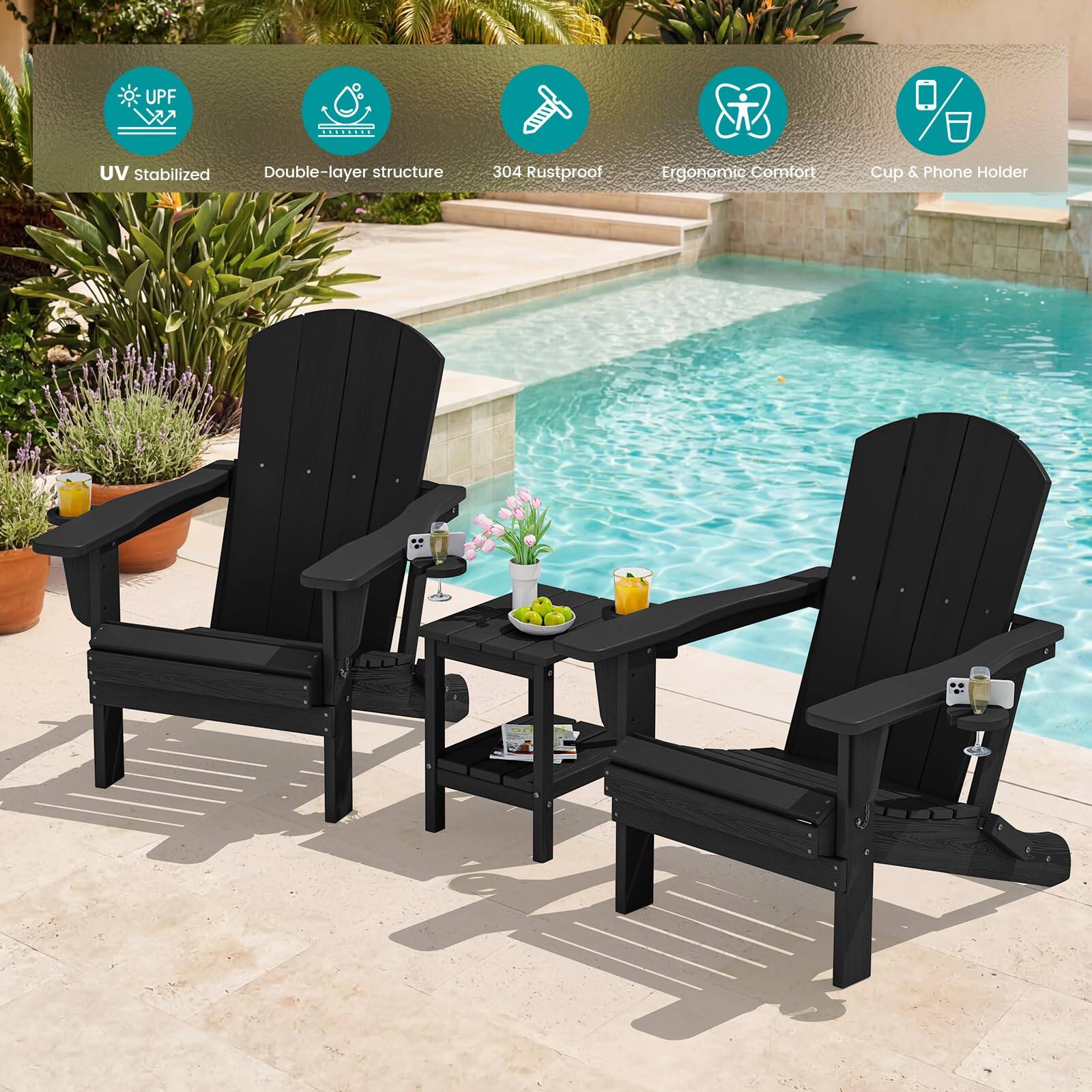 UPF UV Stabilized Double-layer structure 304 Rustproof Ergonomic Comfort Cup & Phone Holder