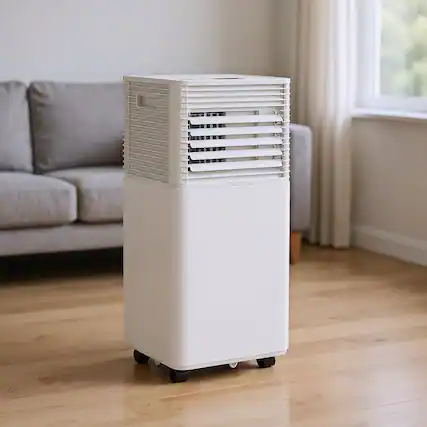 Front. Resenkos - Air Conditioner, Cooler,8000 BTU 3-in-1 Air Cooler with Dehumidifier and Fan Mode-White - White.
